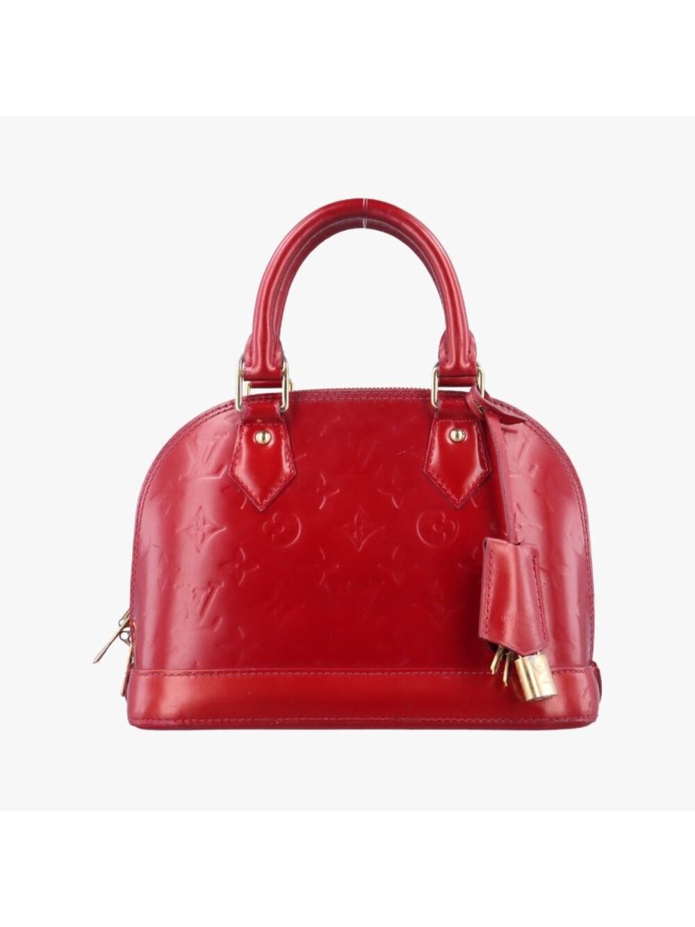Louis Vuitton Alma BB Cerise Vernis Handbag